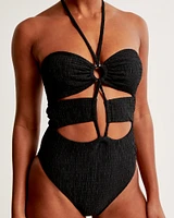 Halter O-Ring One-Piece Swimsuit