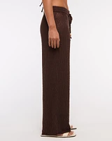 Mid Rise Crochet-Style Coverup Pant