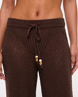 Mid Rise Crochet-Style Coverup Pant