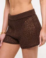 Crochet-Style Coverup Short