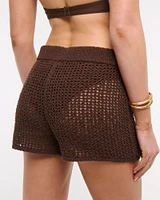 Crochet-Style Coverup Short