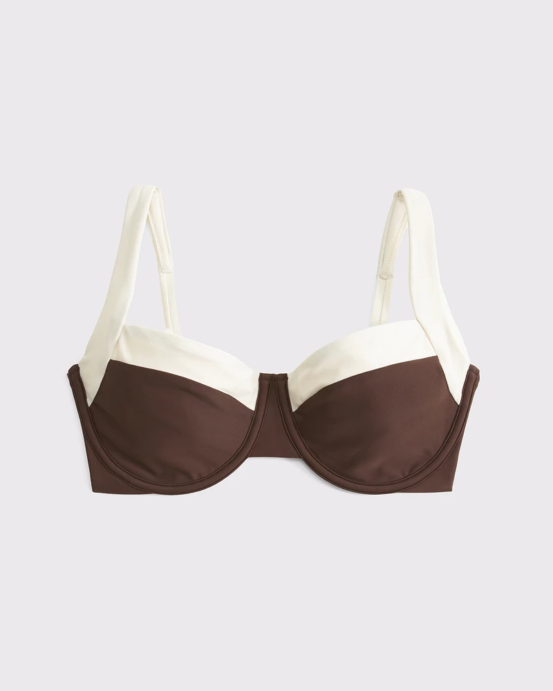 Curve Love Wide Strap Underwire Bikini Top