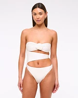 Rosette Cutout One-Piece Swimsuit
