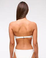 Rosette Bandeau Bikini Top