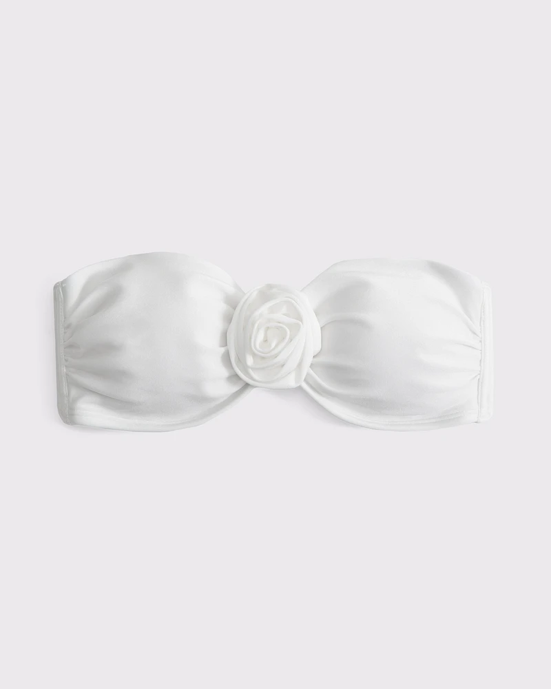 Rosette Bandeau Bikini Top