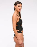 Hardware Cutout One-Piece Swimsuit