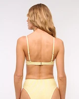 Tie-Front High-Waist Moderate Bottom
