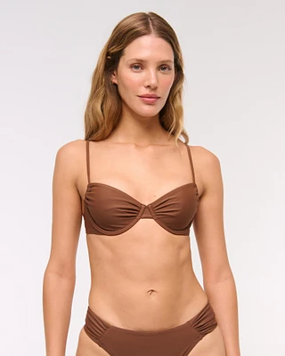 Ruched Underwire Bikini Top