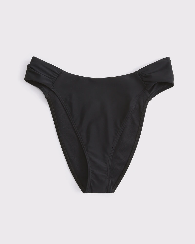 Ruched-Side Mid Rise Moderate Bottom