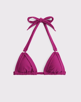 O-Ring Halter Triangle Bikini Top