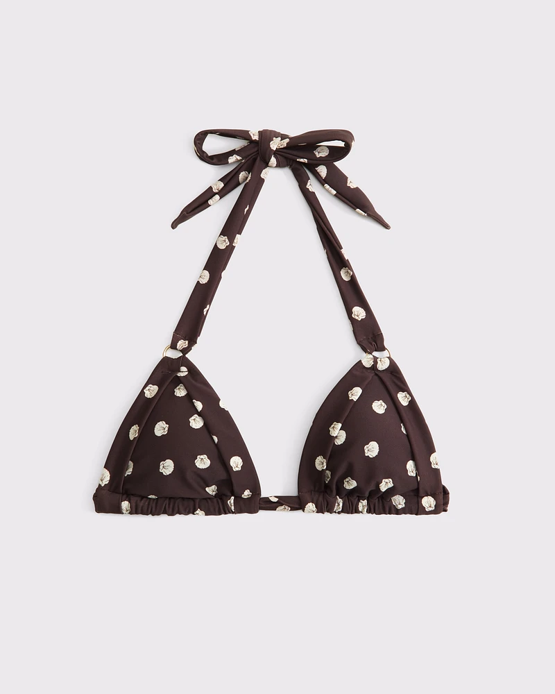 O-Ring Halter Triangle Bikini Top