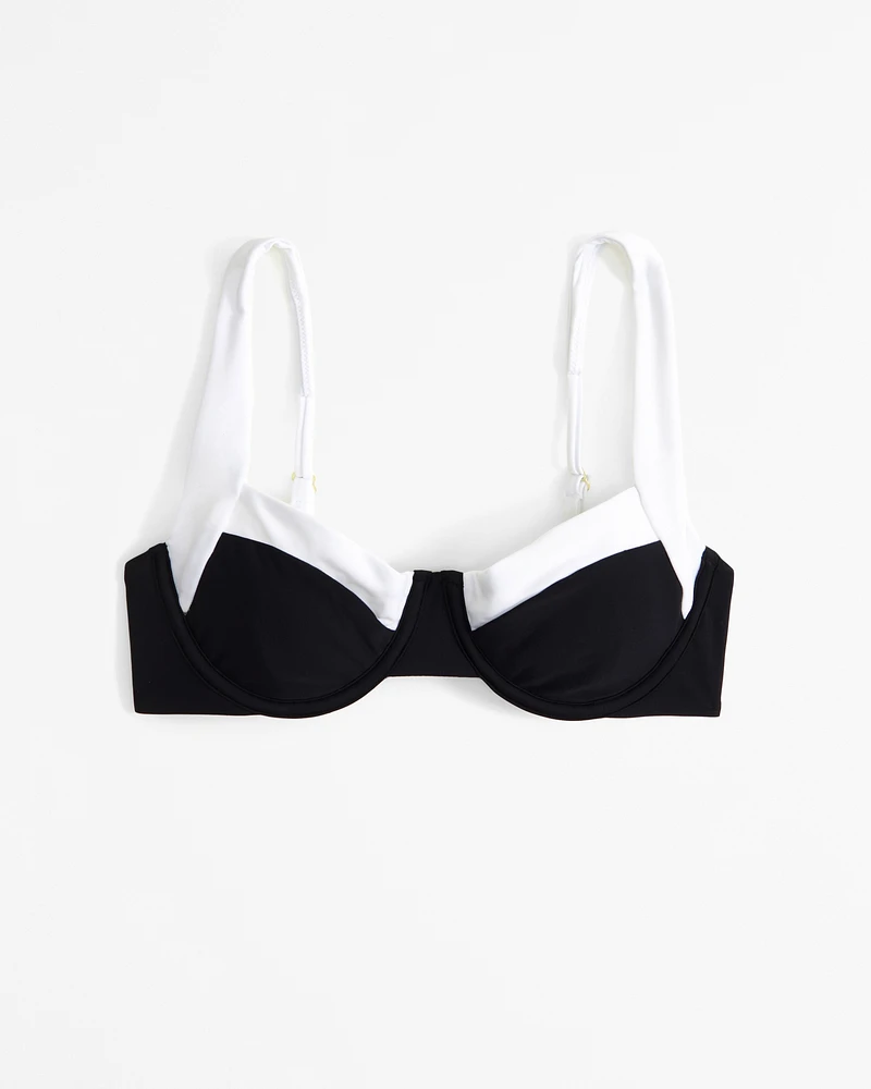 Wide Strap Underwire Bikini Top