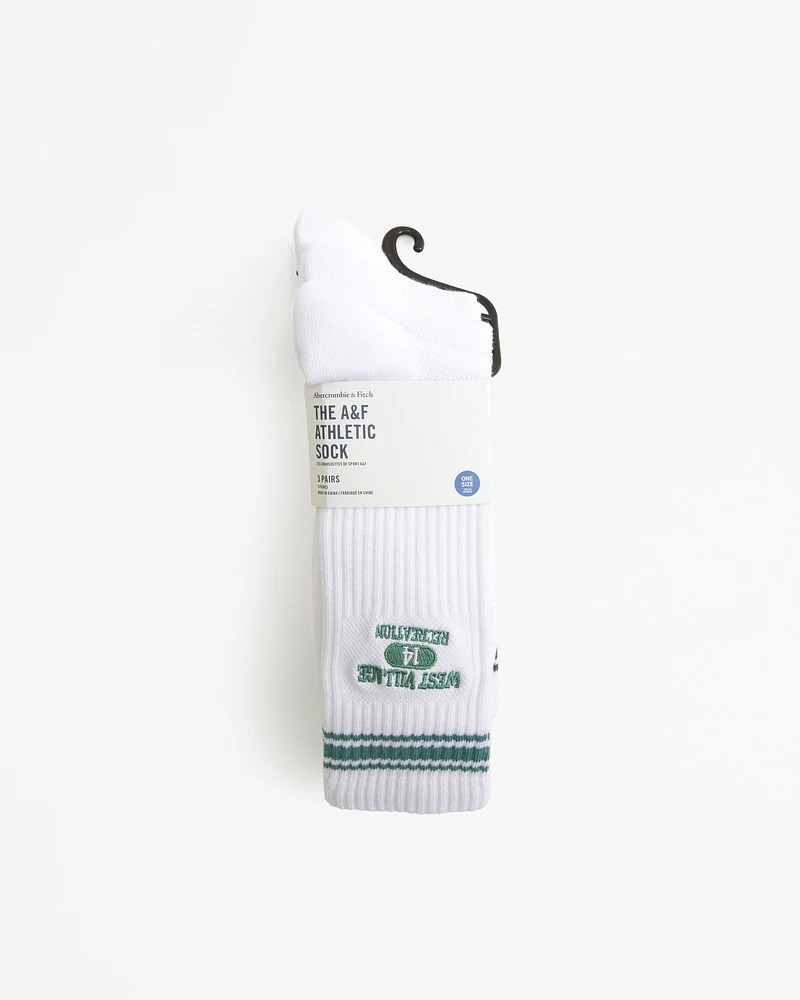 3-Pack Athletic Crew Socks