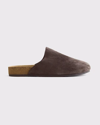 Suede Mules