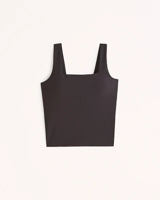 YPB sculptLUX Waist-Length Squareneck Slim Tank