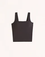 YPB sculptLUX Waist-Length Squareneck Slim Tank