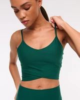 YPB sculptLUX Wrap-Front Cami Slim Tank