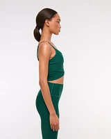 YPB sculptLUX Wrap-Front Cami Slim Tank
