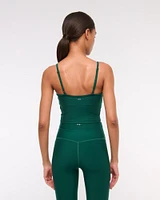 YPB sculptLUX Wrap-Front Cami Slim Tank