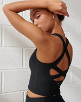 YPB sculptLUX Strappy-Back Squareneck Tank