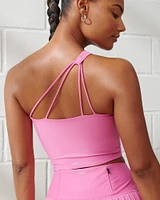 YPB sculptLUX One-Shoulder Strappy-Back Slim Tank