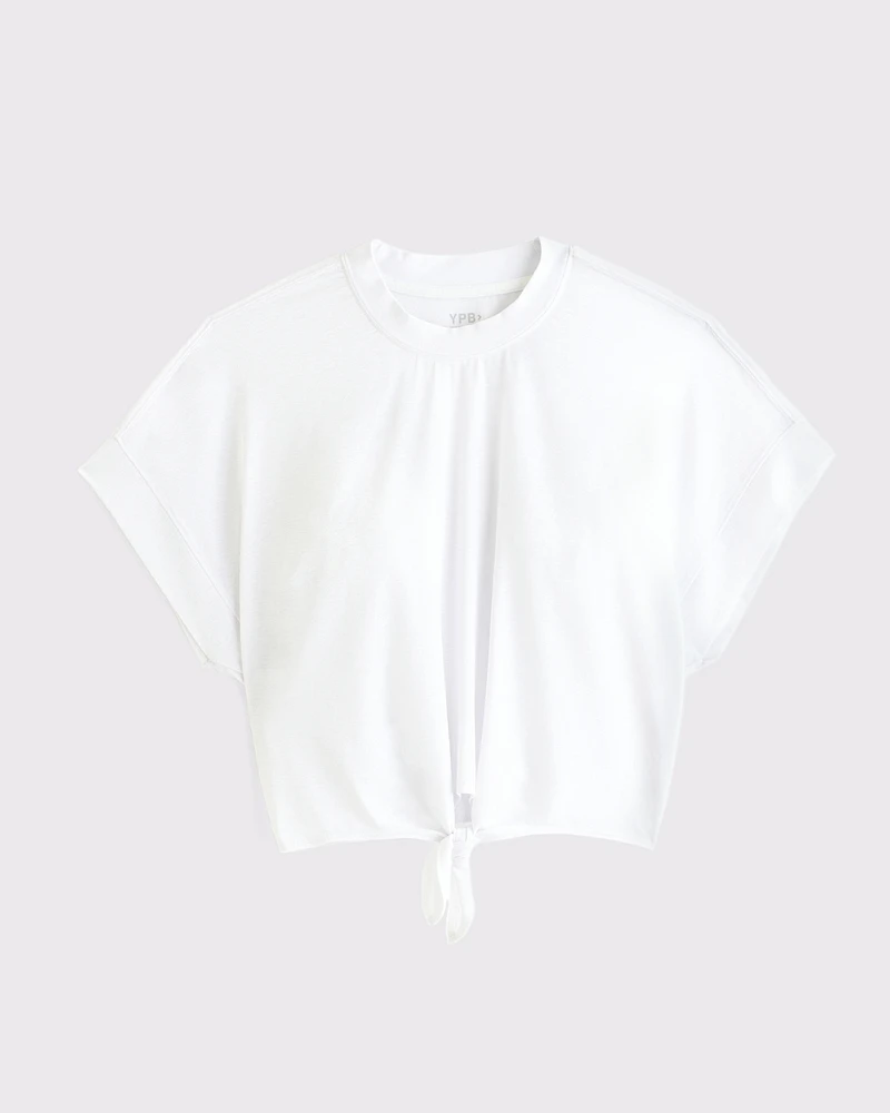 YPB Active Featherweight Tie-Front Tee