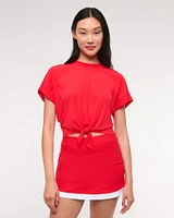 YPB Active Featherweight Tie-Front Tee