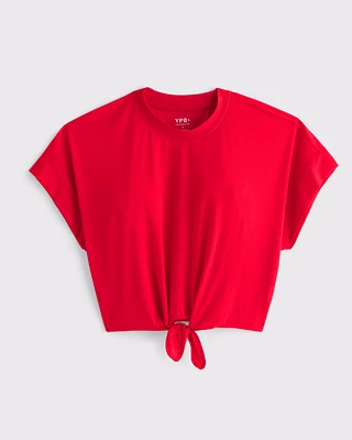 YPB Active Featherweight Tie-Front Tee