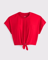 YPB Active Featherweight Tie-Front Tee