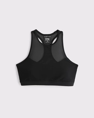 YPB studioFLEX High-Neck Mesh Sports Bra