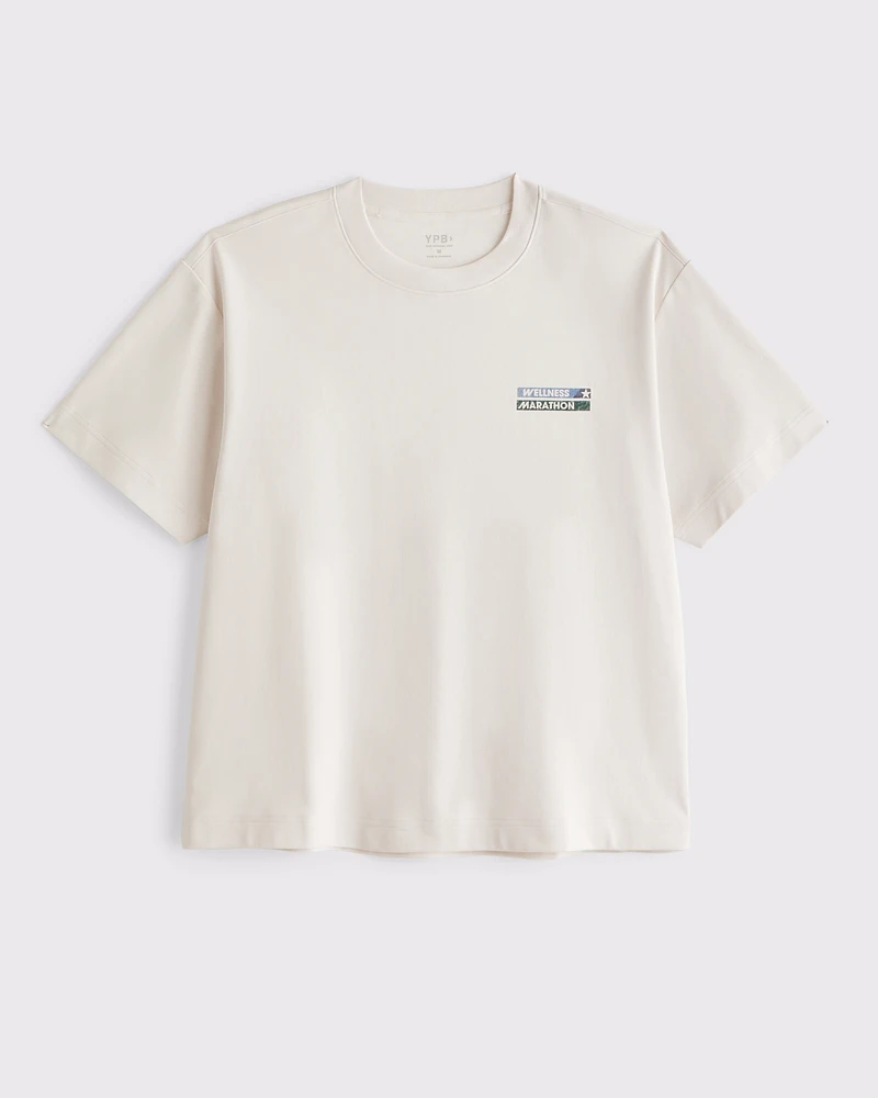 YPB Active Cropped Heavyweight Cotton Graphic Tee