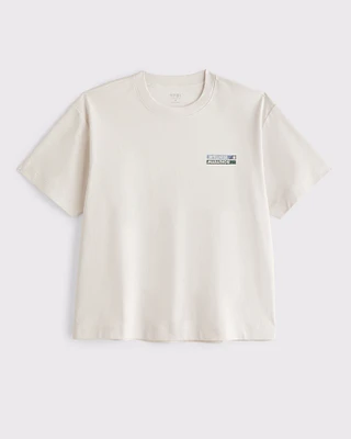 YPB Active Cropped Heavyweight Cotton Graphic Tee