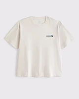 YPB Active Cropped Heavyweight Cotton Graphic Tee