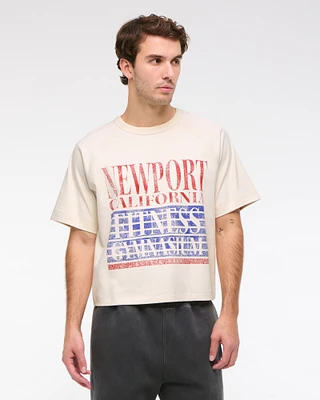 YPB Active Shrunken Cropped Heavyweight Cotton Tee