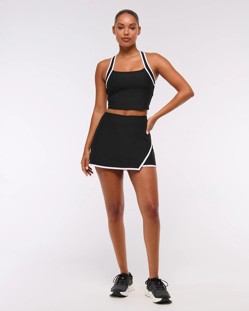 YPB sculptLUX Lined Asymmetrical Wrap Skirt