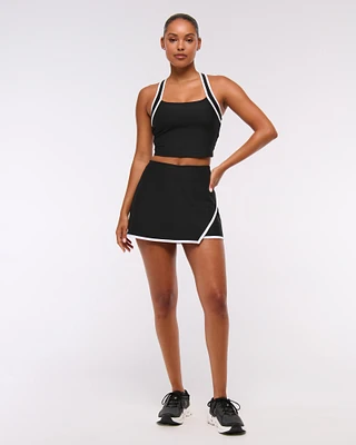 YPB sculptLUX Lined Asymmetrical Wrap Skirt