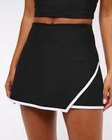 YPB sculptLUX Lined Asymmetrical Wrap Skirt