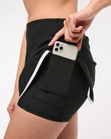 YPB sculptLUX Lined Asymmetrical Wrap Skirt
