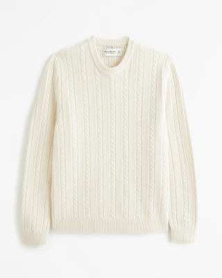 Cable Crew Sweater