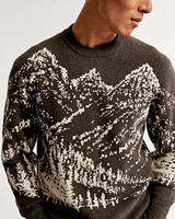 Scenic Marled Crew Sweater