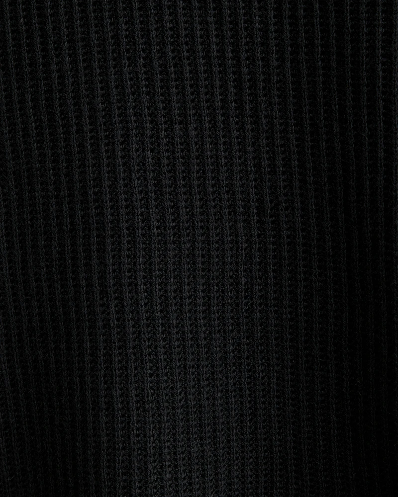 Open Stitch Johnny Collar Sweater Polo