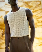 Crochet-Style Muscle Tank