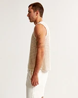 Crochet-Style Muscle Tank