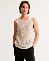 Crochet-Style Layering Tank