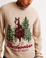 Holiday Graphic Crew Sweater