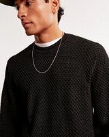 Merino Wool-Blend Crew Sweater