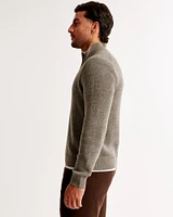 Merino Wool-Blend Quarter-Zip Sweater