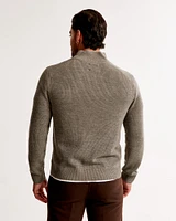 Merino Wool-Blend Quarter-Zip Sweater