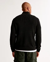 Merino Wool-Blend Quarter-Zip Sweater