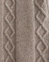 Cropped Cable Cardigan